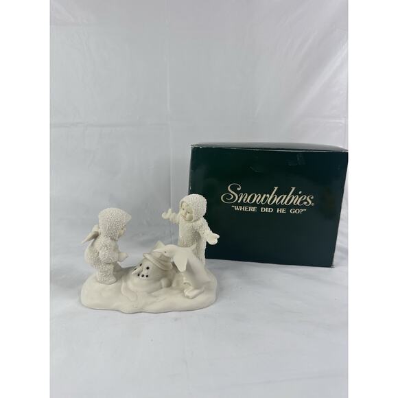 Dept 56 Snowbabies Where Did He Go? Christmas Playful Figurine - Picture 1 of 6